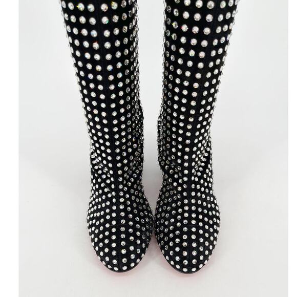 Christian Louboutin Jane Botta Alta Strass Boom Over the Knee Crystal Boot EU 37 - Picture 7 of 13